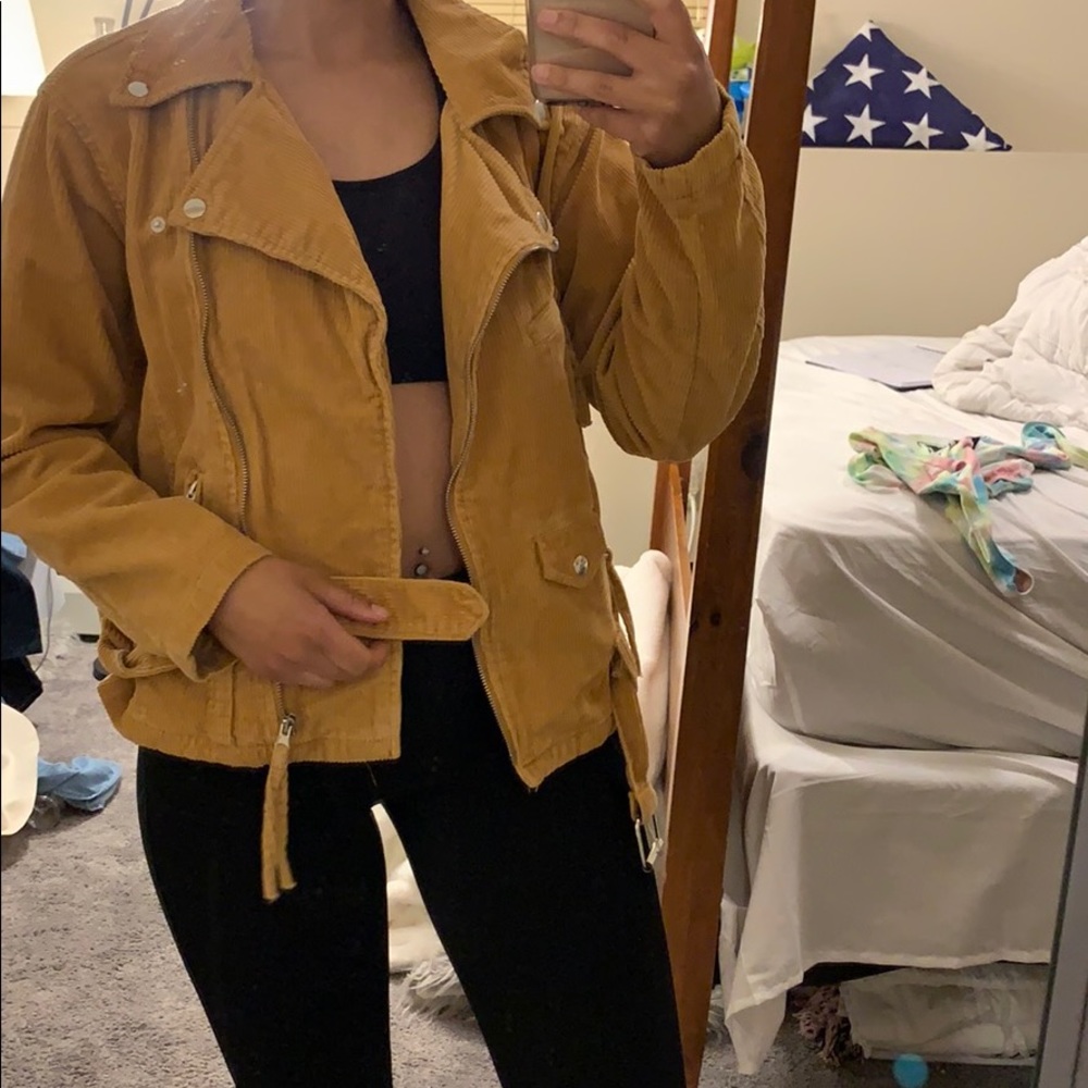 Yellow corduroy jacket